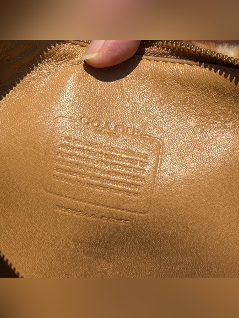 NWT COACH CHARTER POUCH IN SIGNATURE SHEARLING (CC157) - Picture 11 of 11